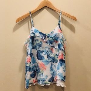 Abercrombie floral tank